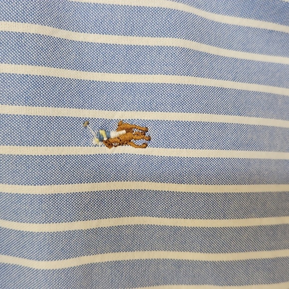 Ralph Lauren Colorblock Button Up Shirt Dress Sz 14 100% Cotton - Picture 6 of 8